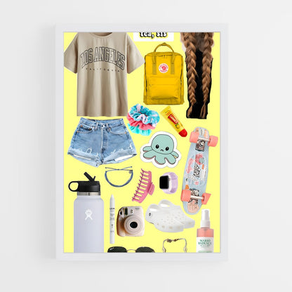 ap-vsco girl-8 cadre Blanc