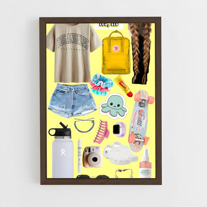 ap-vsco girl-8 cadre Bois foncé