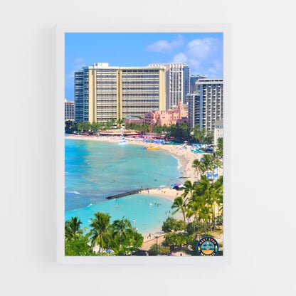 ap-waikiki beach-3 cadre Blanc