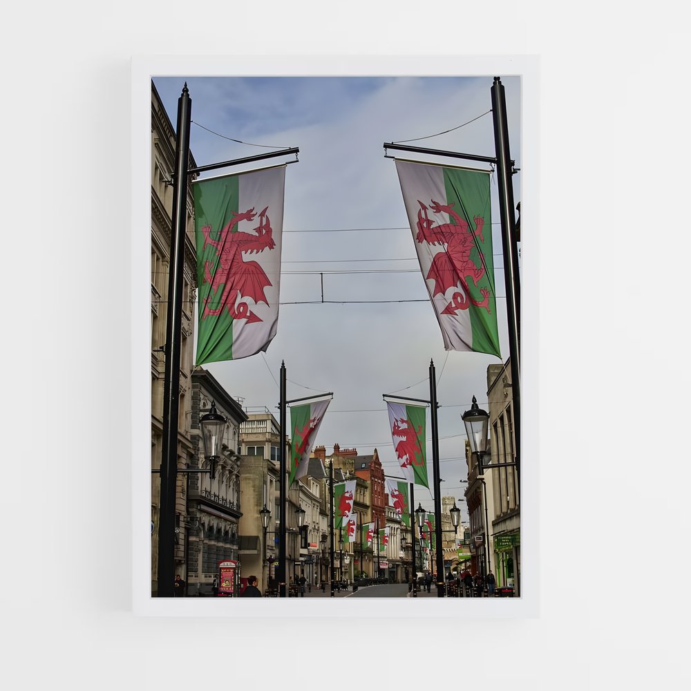 ap-wales flag-1 cadre Blanc