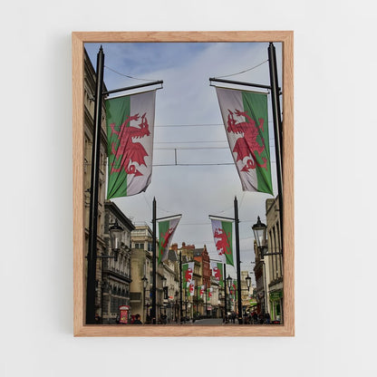 ap-wales flag-1 cadre Bois clair