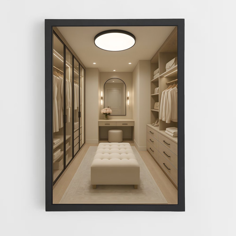ap-walk-in closet-11 cadre Noir