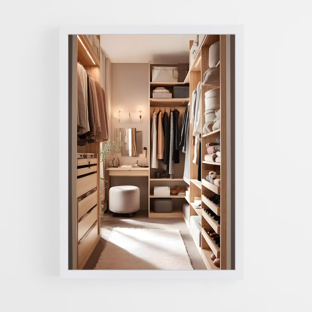 ap-walk-in closet-14 cadre Blanc