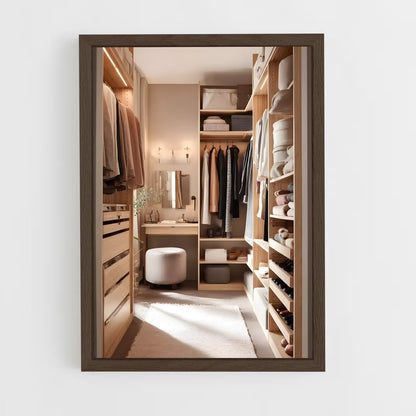 ap-walk-in closet-14 cadre Bois foncé