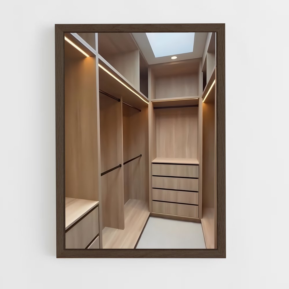 ap-walk-in closet-17 cadre Bois foncé