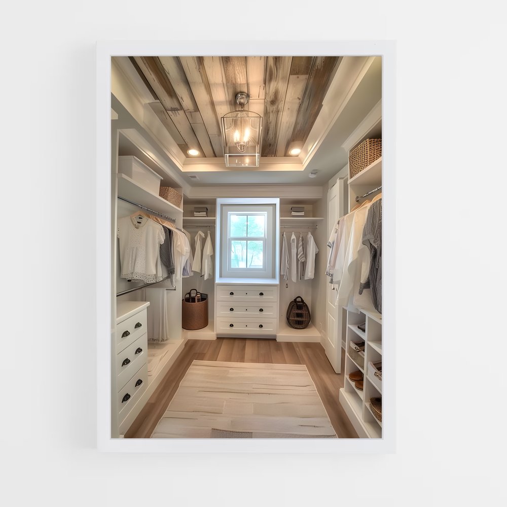 ap-walk-in closet-18 cadre Blanc