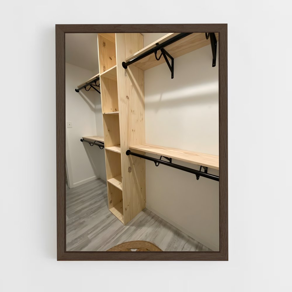 ap-walk-in closet-20 cadre Bois foncé