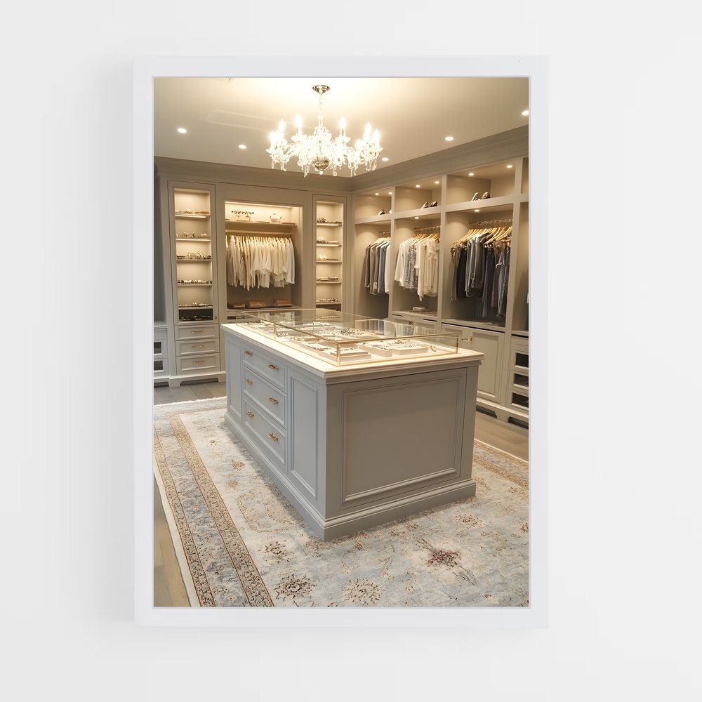 ap-walk-in closet-6 cadre Blanc