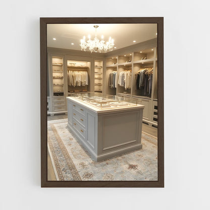 ap-walk-in closet-6 cadre Bois foncé