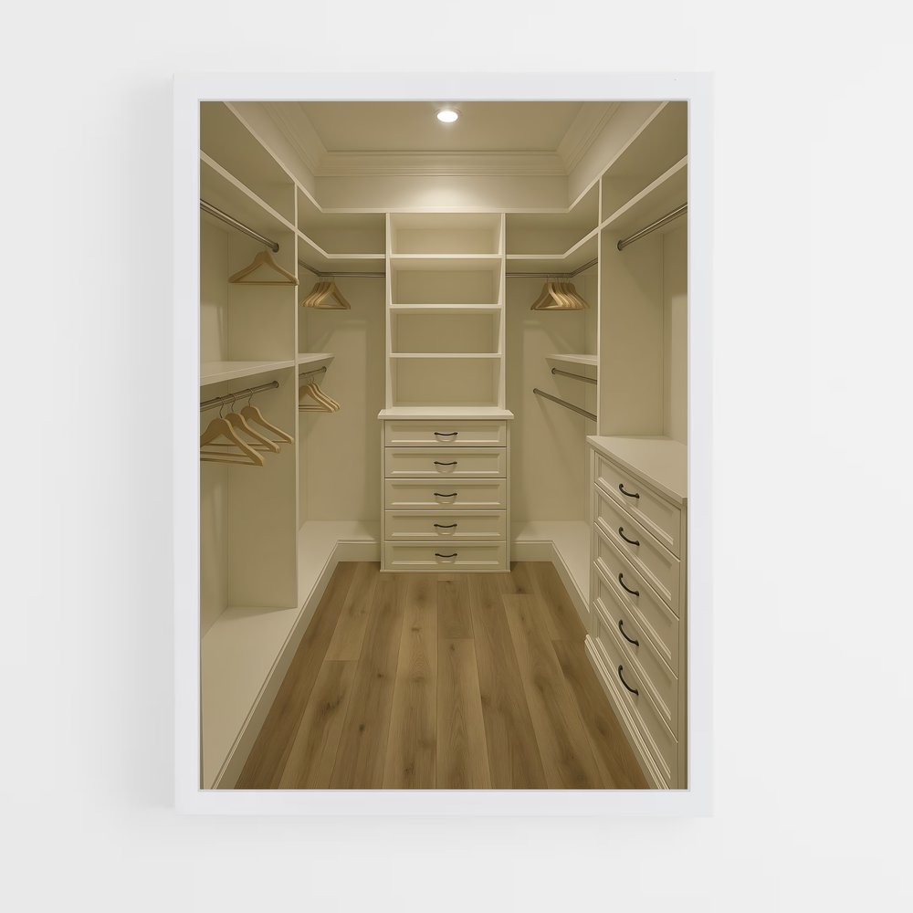 ap-walk-in closet-7 cadre Blanc
