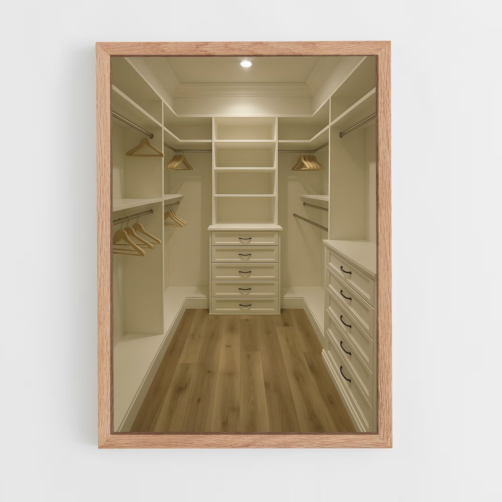 ap-walk-in closet-7 cadre Bois clair