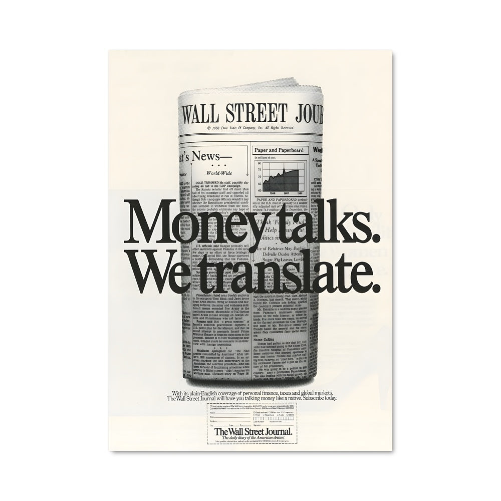 Poster Les Annonces de Wall Street