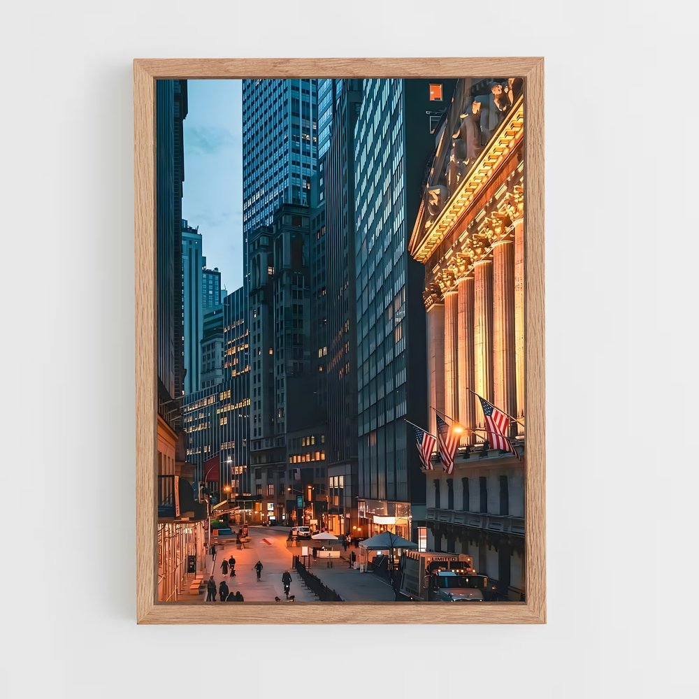 ap-wall street-6 cadre Bois clair