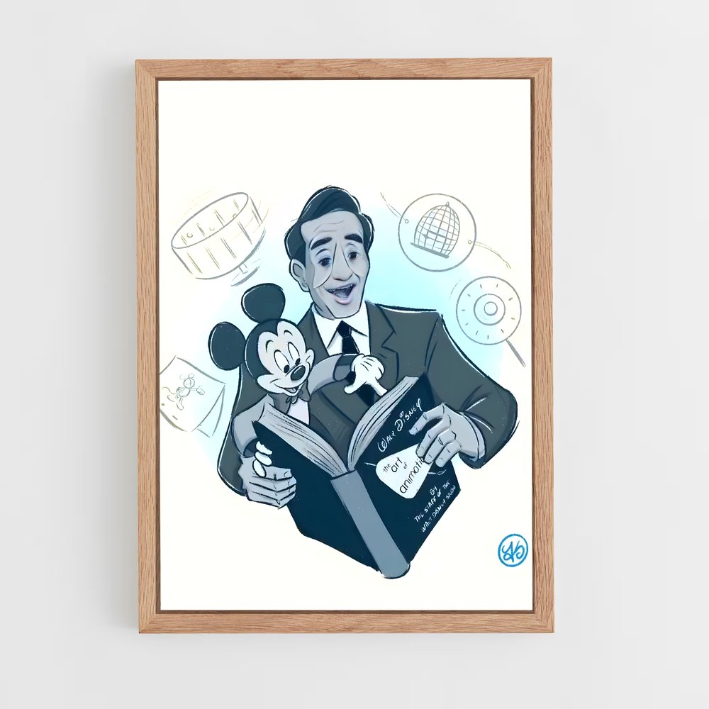ap-walt disney-4 cadre Bois clair