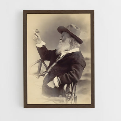 ap-walt whitman-5 cadre Bois foncé