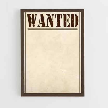 ap-wanted poster-2 cadre Bois foncé