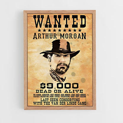 ap-wanted poster-3 cadre Bois clair