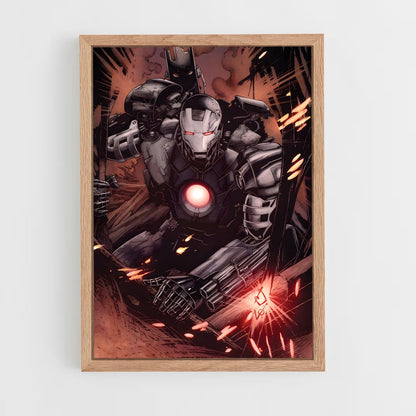 ap-war machine-4 cadre Bois clair