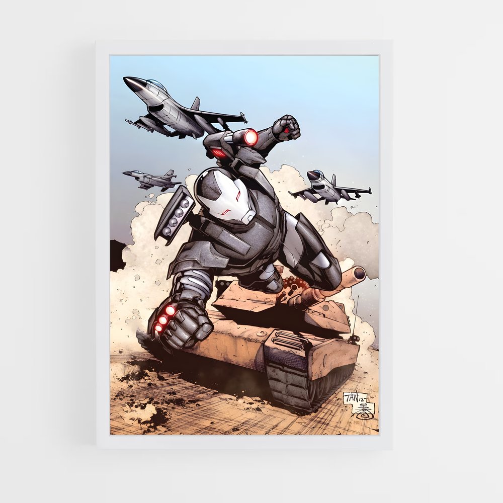 ap-war machine-5 cadre Blanc