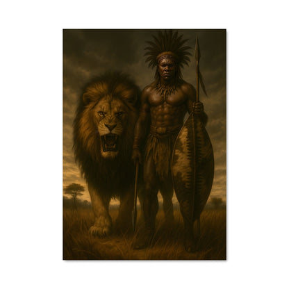 Poster L'Homme et le Lion