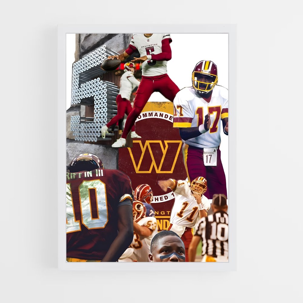 ap-washington commanders-9 cadre Blanc