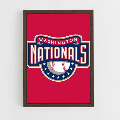 ap-washington nationals-2 cadre Bois foncé