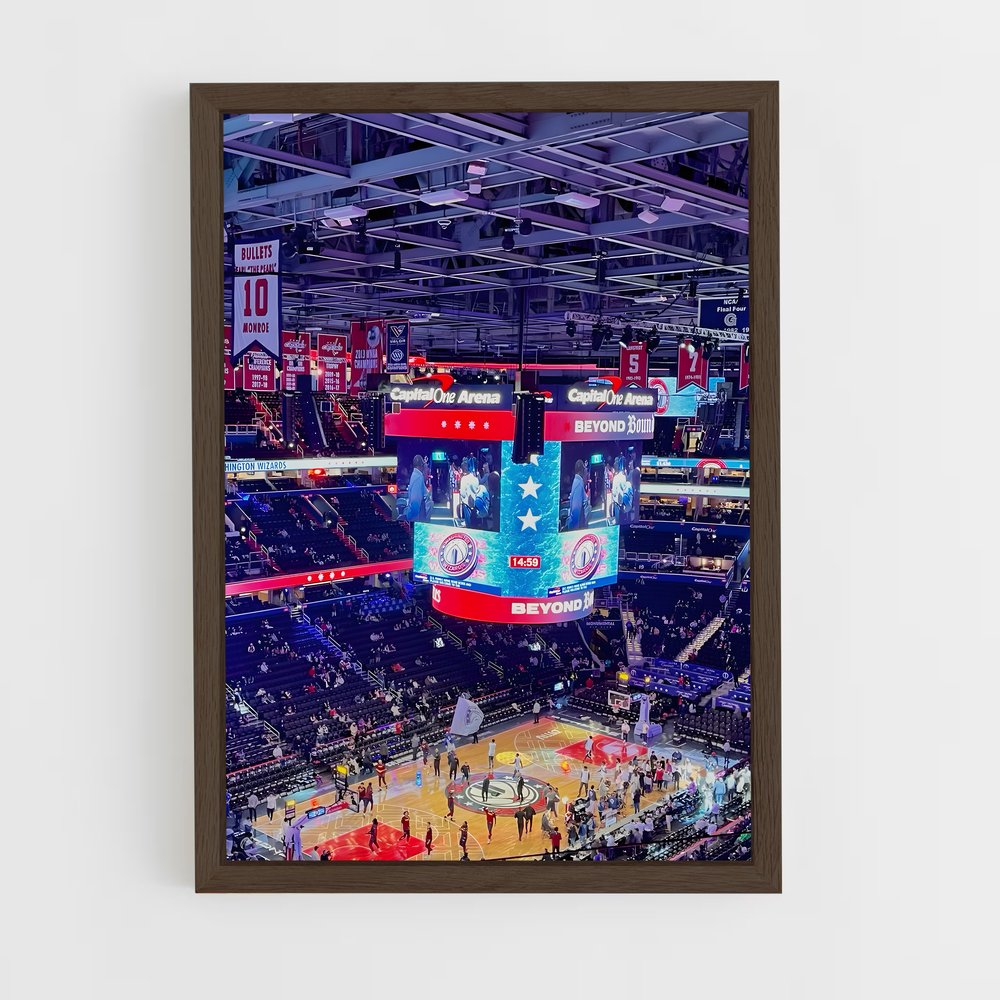 ap-washington wizards-6 cadre Bois foncé