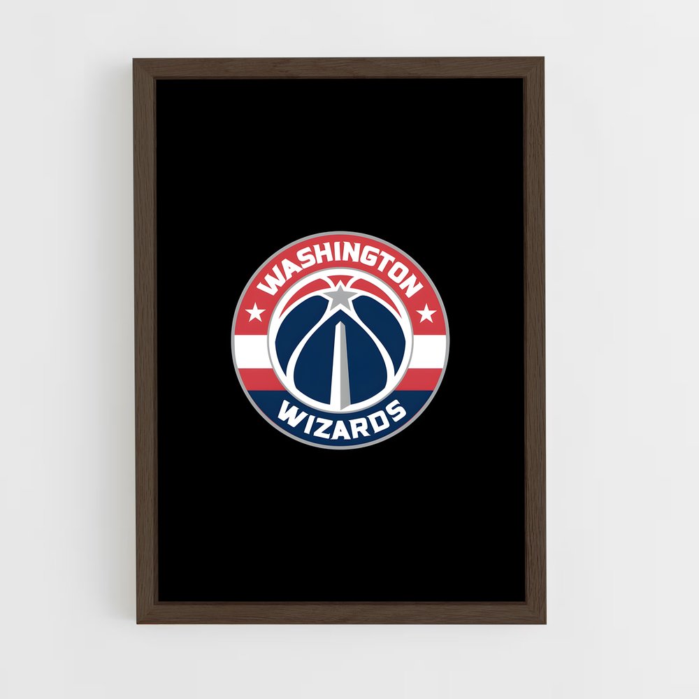 ap-washington wizards-7 cadre Bois foncé