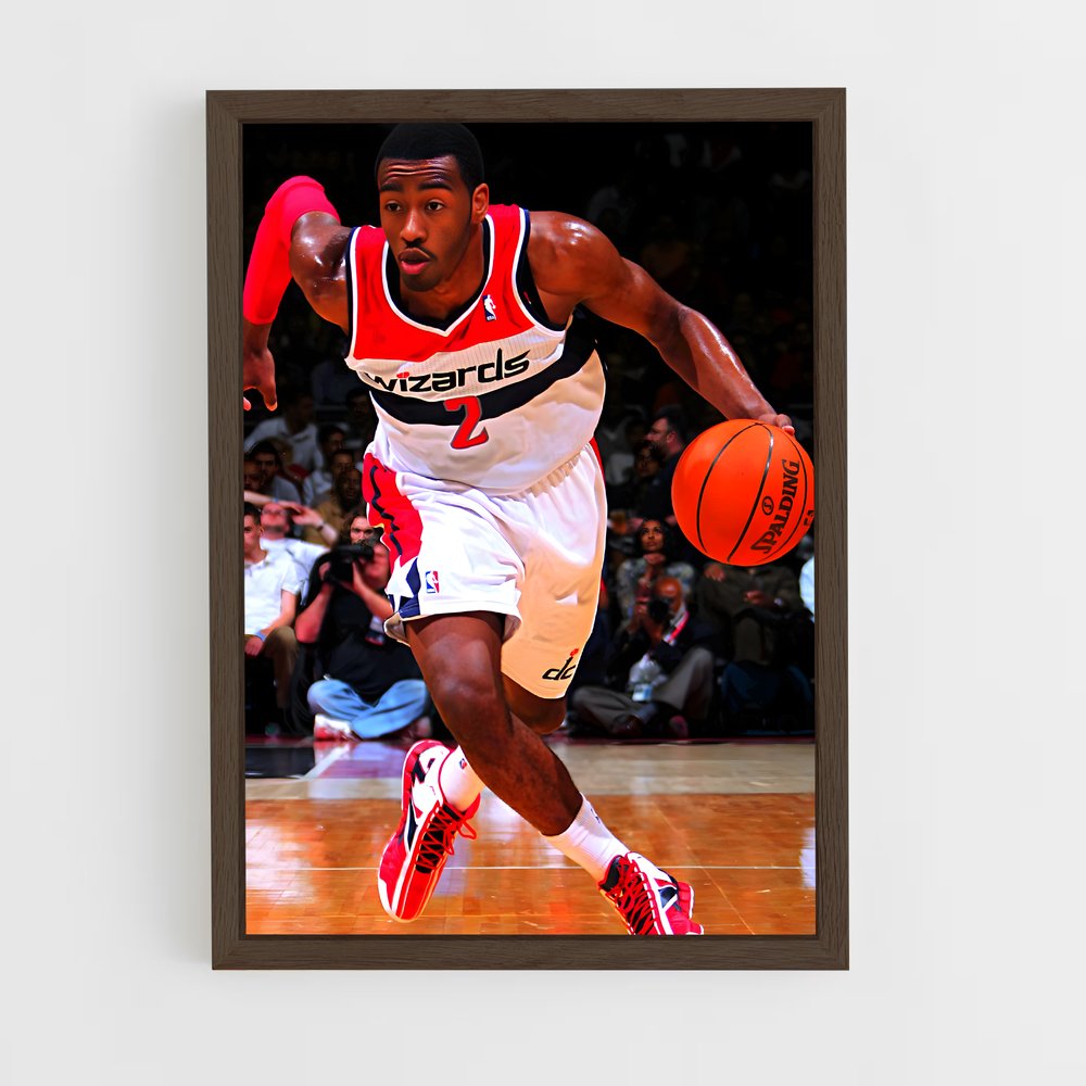 ap-washington wizards-9 cadre Bois foncé