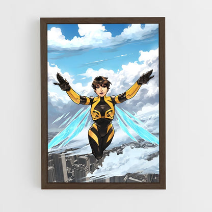 ap-wasp janet van dyne-4 cadre Bois foncé
