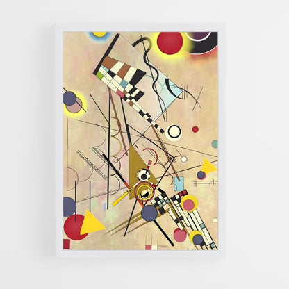 ap-wassily kandinsky-4 cadre Blanc