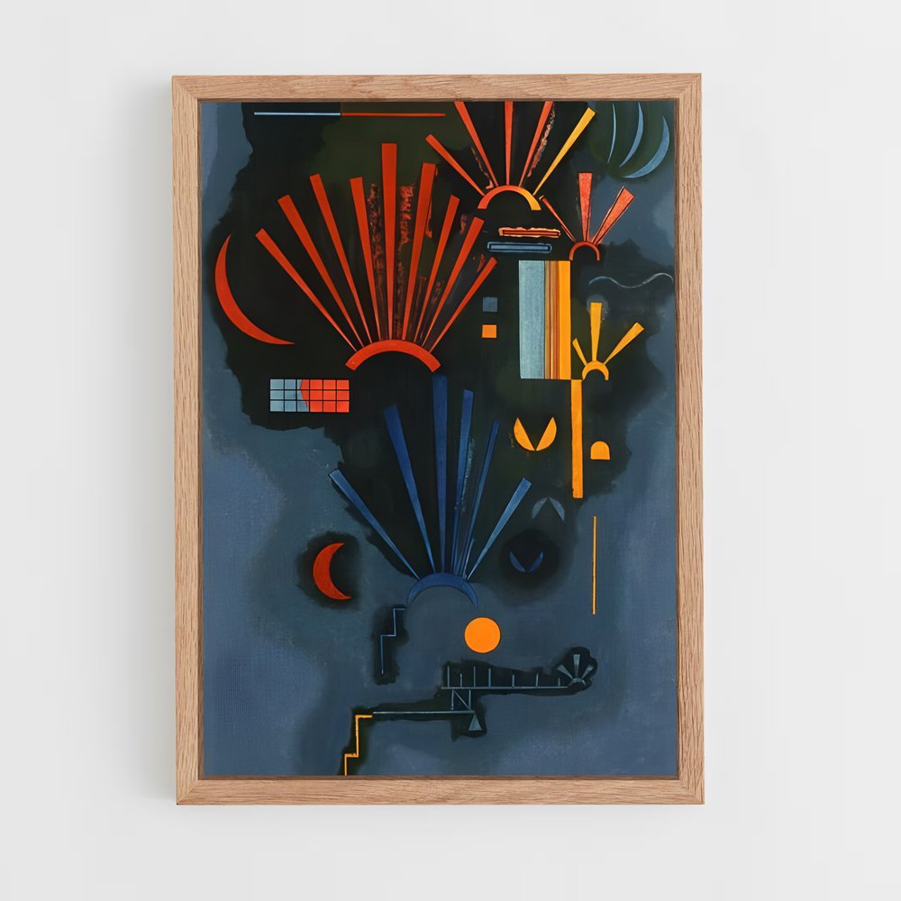 ap-wassily kandinsky-6 cadre Bois clair