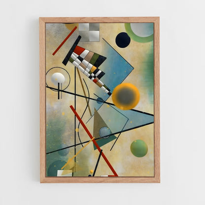 ap-wassily kandinsky-7 cadre Bois clair