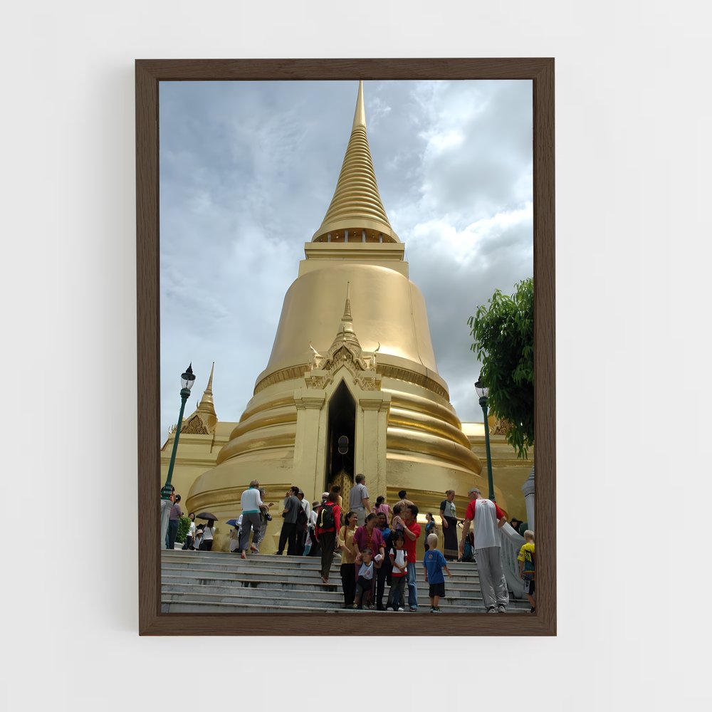 ap-wat phra kaew-1 cadre Bois foncé