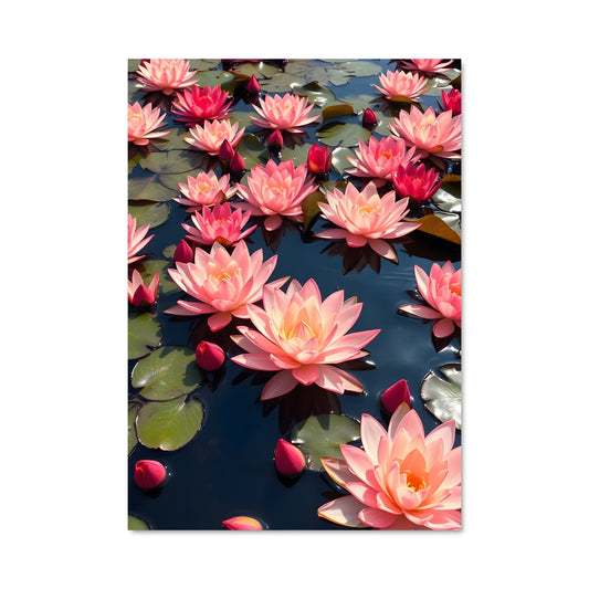 Poster Nénuphars Rosés