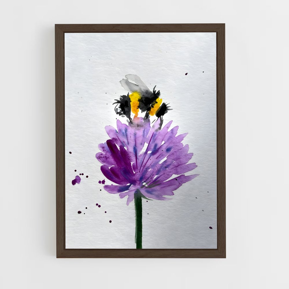 ap-watercolor-5 cadre Bois foncé