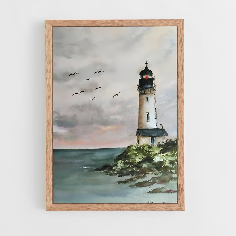 ap-watercolor-7 cadre Bois clair