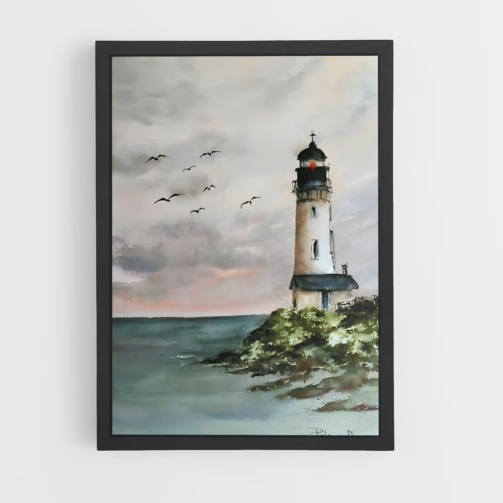 ap-watercolor-7 cadre Noir