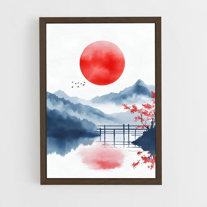 ap-watercolor-9 cadre Bois foncé