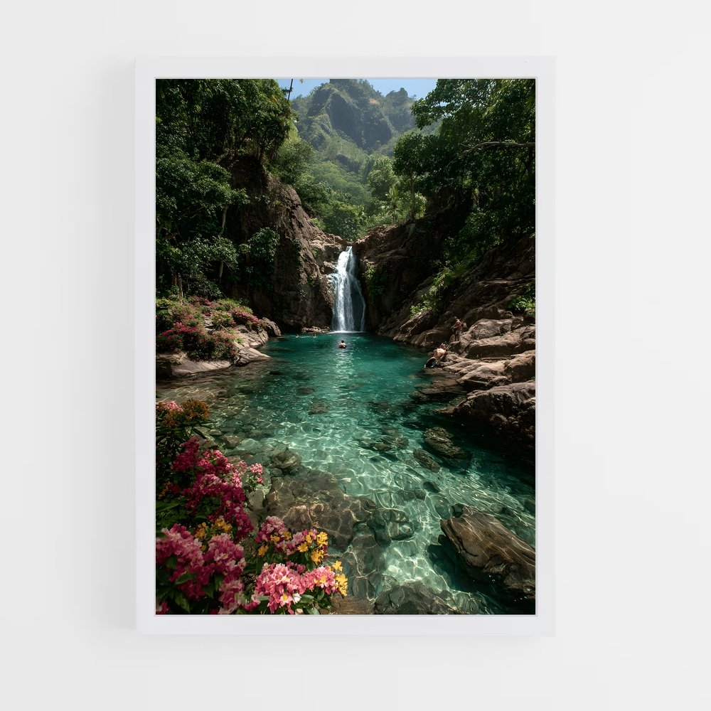 ap-waterfall-14 cadre Blanc