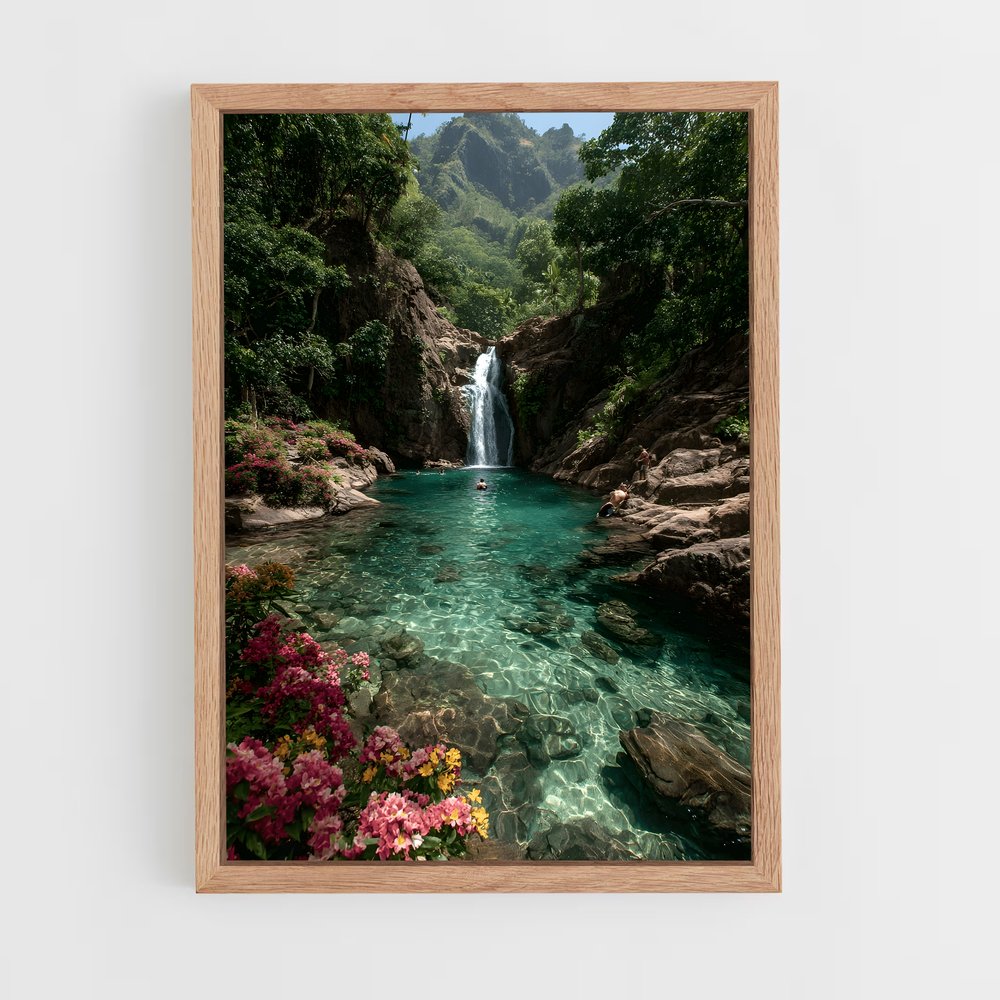 ap-waterfall-14 cadre Bois clair