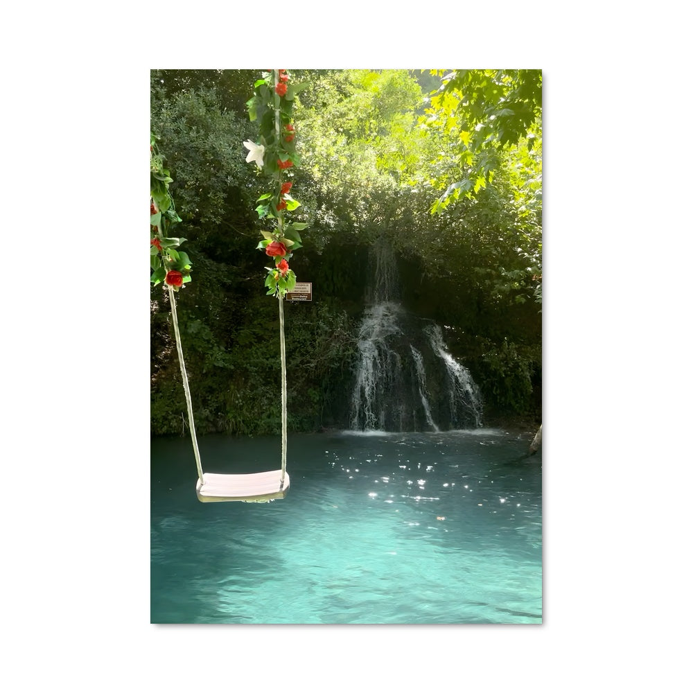 Waterfall Rain Poster – Aesthetic Posters