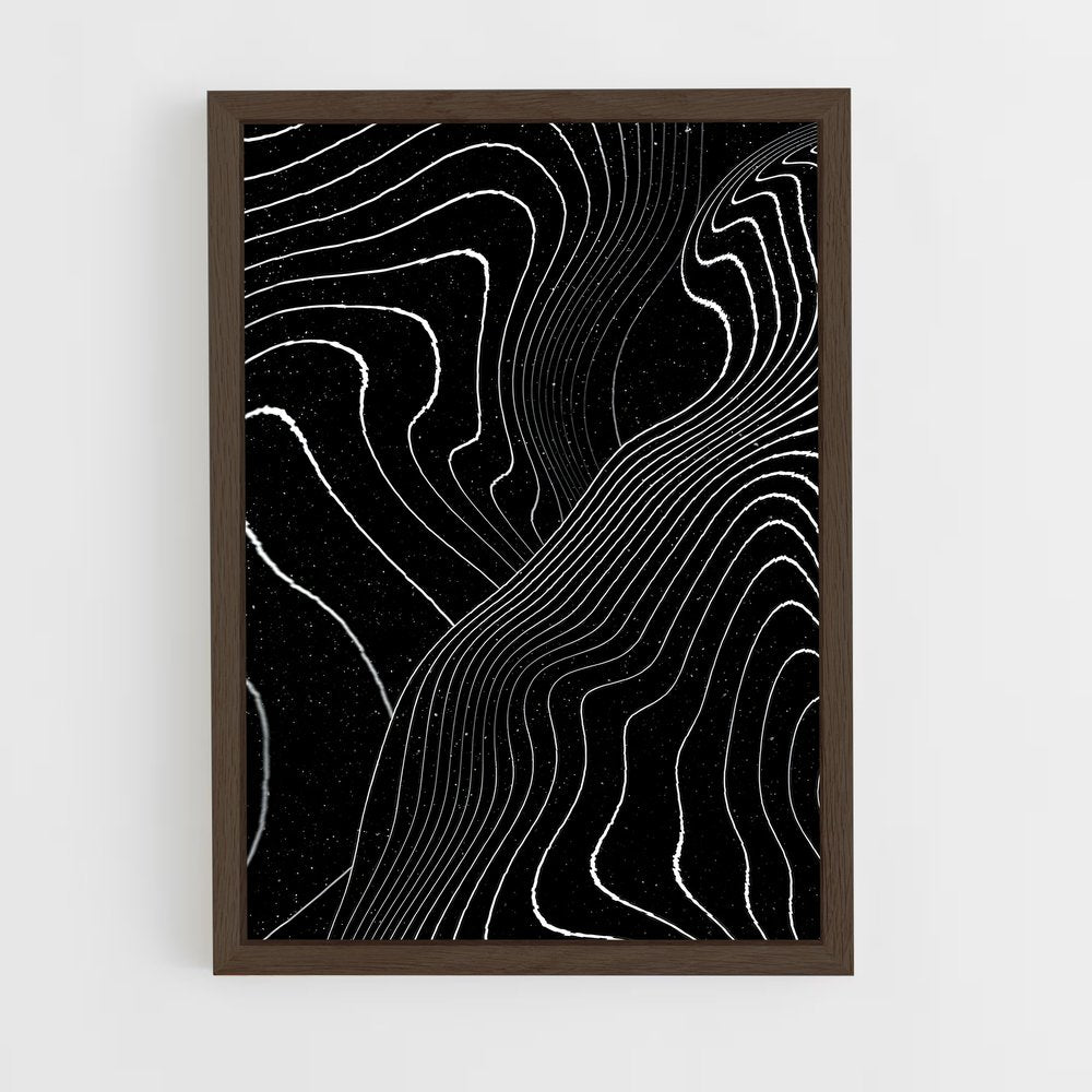 ap-wave patterns-3 cadre Bois foncé