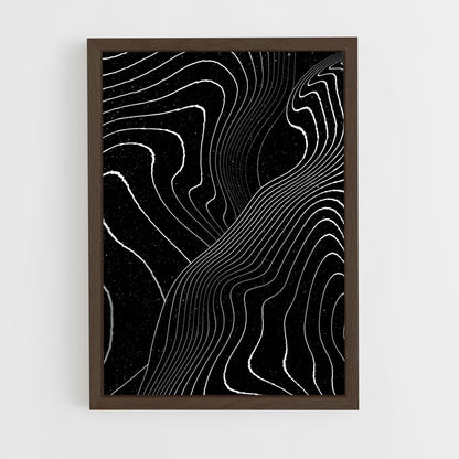 ap-wave patterns-3 cadre Bois foncé