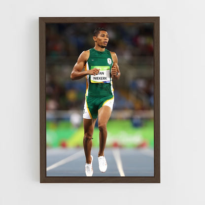 ap-wayde van niekerk-1 cadre Bois foncé