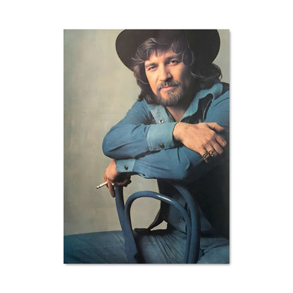 Poster Waylon en Bleu