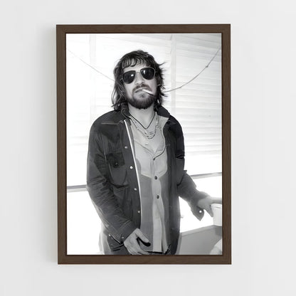 ap-waylon jennings-1 cadre Bois foncé