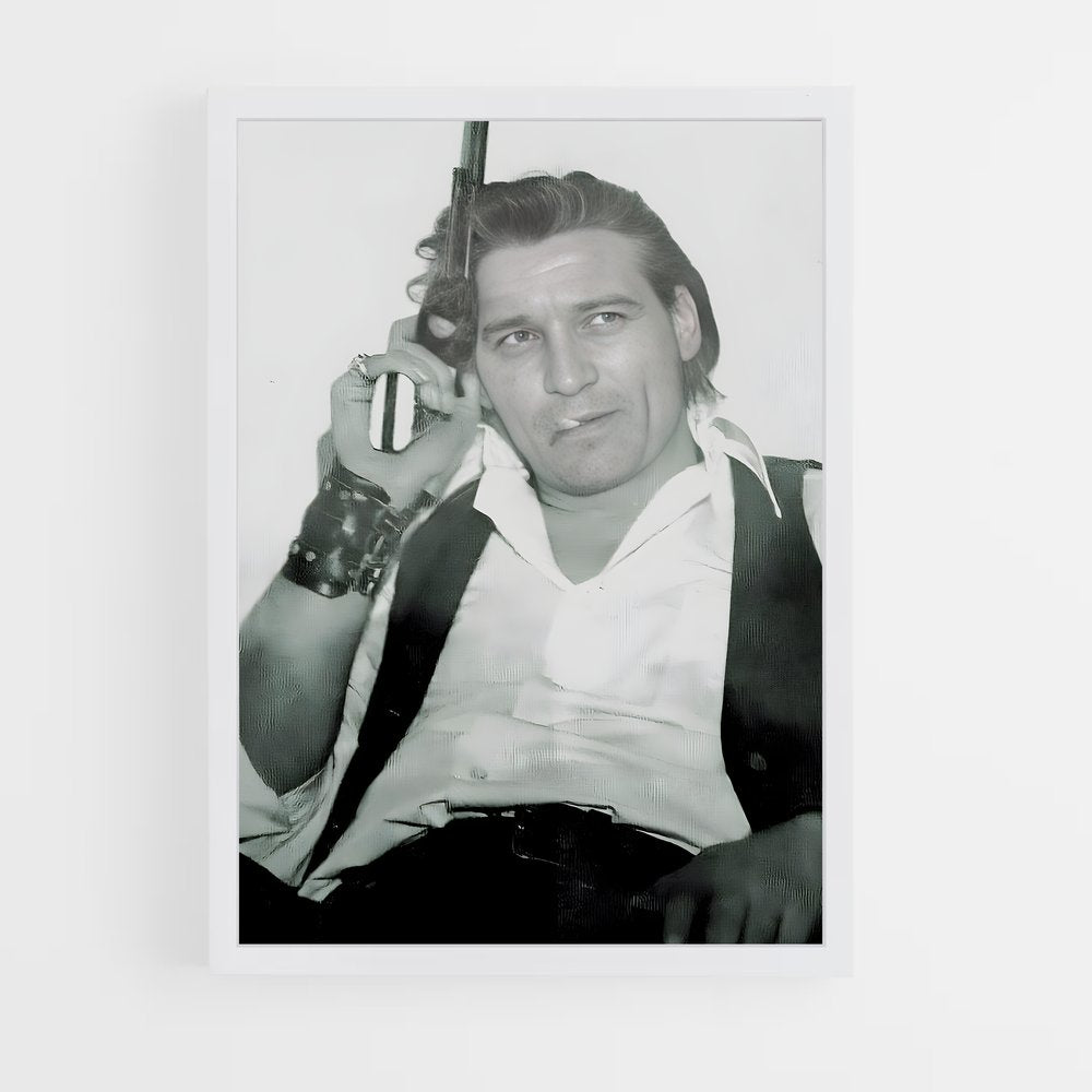 ap-waylon jennings-10 cadre Blanc