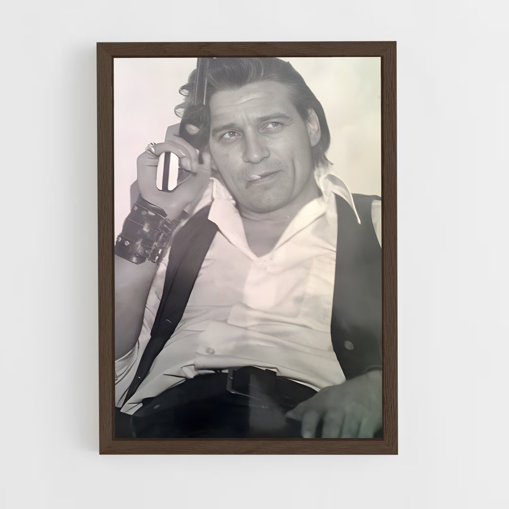 ap-waylon jennings-2 cadre Bois foncé