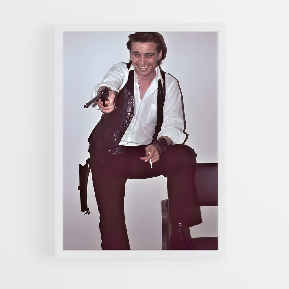 ap-waylon jennings-3 cadre Blanc